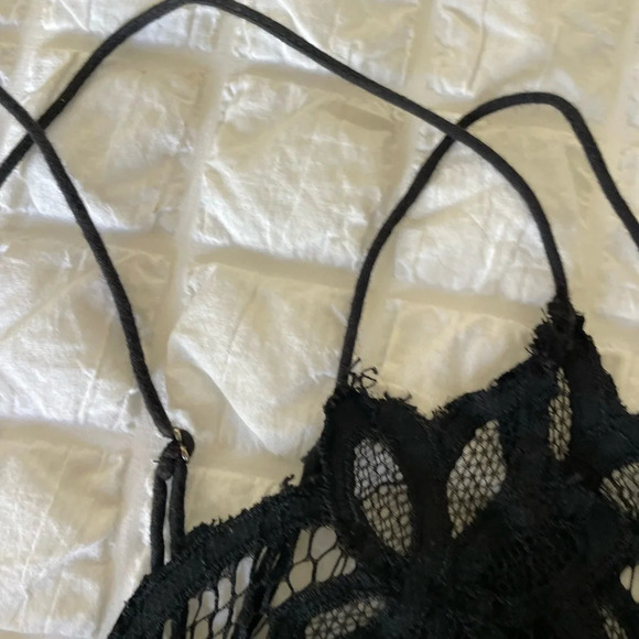 Free People black Adela lace bralette - Picture 6 of 11